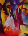 Family At The Blue Lake August Macke
